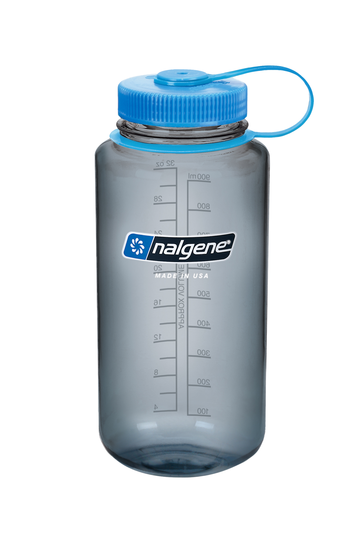 Nalgene - Sustain 1L Vattenflaska Wide Mouth - Gray - Vildmarksexperten