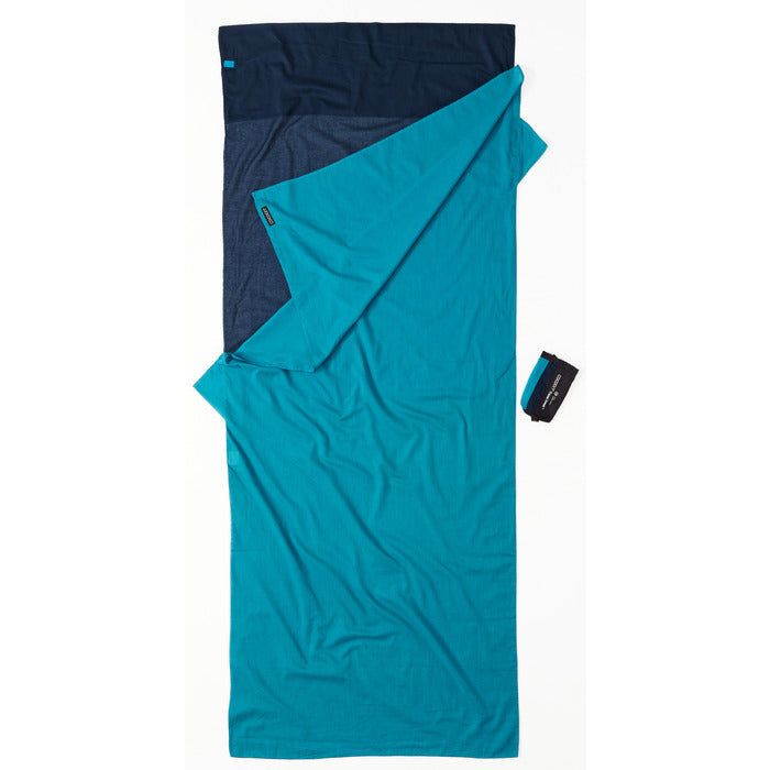 Cocoon - TravelSheet Sovlakan Egyptian Cotton - Tuareg/Laguna Blue - Vildmarksexperten