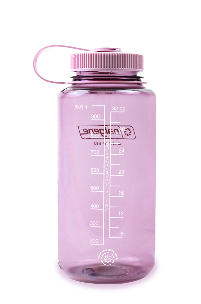 Nalgene - Sustain 1L Vattenflaska Wide Mouth - Cherry Blossom - Vildmarksexperten