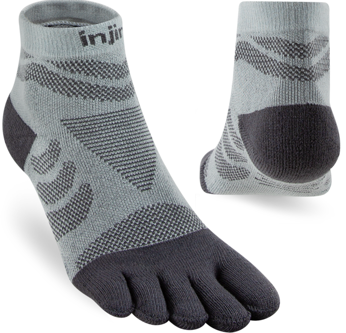 Injinji - Women's Ultra Run Mini-Crew Tåstrumpor - Slate